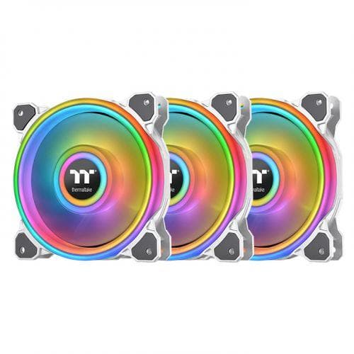 Thermaltake Riing Quad 12 RGB 3 Pack White Edition