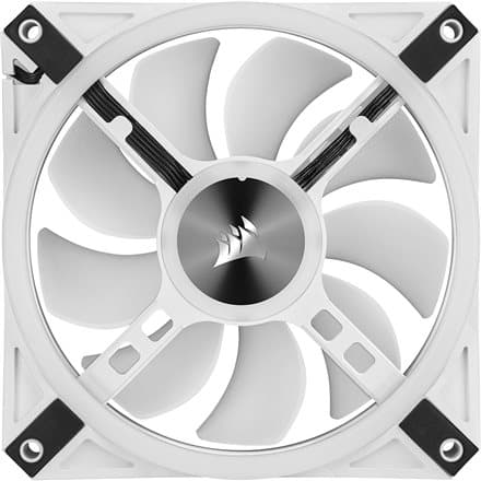 CORSAIR iCUE QL120 RGB 120mm Triple Fan White Hvit