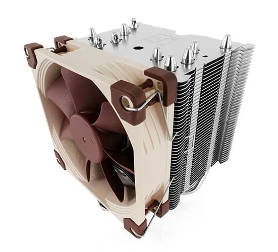 Noctua NH-U9S datorkylsystem Processor Kylare 9,2 cm Brun, Metallic