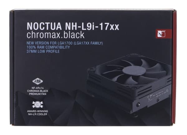 NOCTUA CPU KØLING NH-L9I-17XX CHROMAX SORT