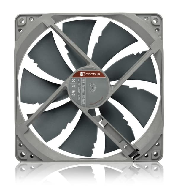 Noctua NF-P14S REDUX-1200 PWM datorkylsystem Datorfodral Fläkt 14 cm Grå