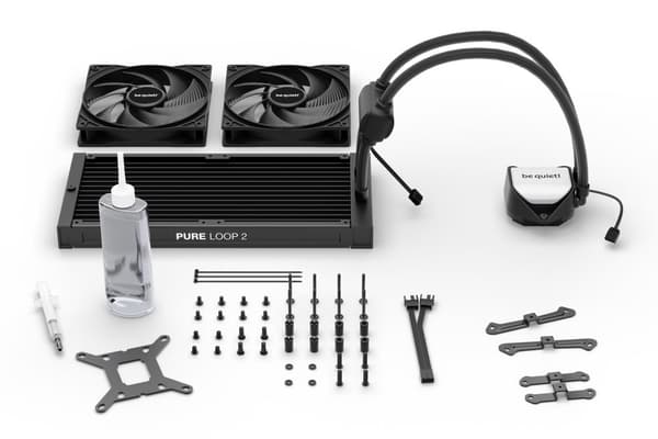 Vær stille! Pure Loop 2 | 280mm Processor Alt-i-en væskekøler 14 cm Sort 1 stk.