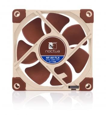 Noctua NOC-NF-A8-FLX datorkylningskomponent Datorfodral Fläkt 8 cm Beige, Brun 1 st.