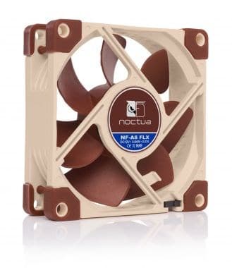 Noctua NOC-NF-A8-FLX datorkylningskomponent Datorfodral Fläkt 8 cm Beige, Brun 1 st.