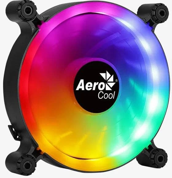 Fan Aerocool PGS Spectro 12 FRGB (120MM) Sort, Gennemsigtig