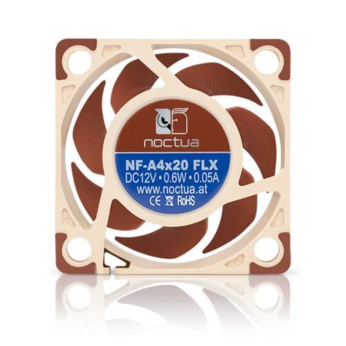 Noctua NF-A4x20 FLX Datorfodral Fläkt 4 cm Beige, Brun