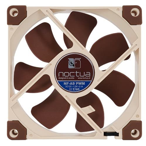 Noctua NF-A9 PWM computerkølesystem Computertaske Ventilator 9,2 cm Beige, Brun
