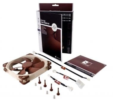 Noctua NOC-NF-A14-ULN computer kølekomponent Computer taske Ventilator 14 cm Beige, Brun 1 stk.