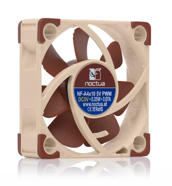 Noctua NF A4x10 5V PWM Datorfodral Fläkt 4 cm Brun