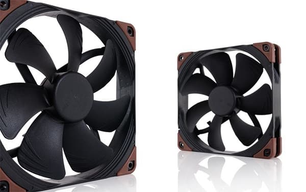 Noctua NF-A14 industrialPPC-2000 Datorfodral Fläkt 14 cm Svart, Brun