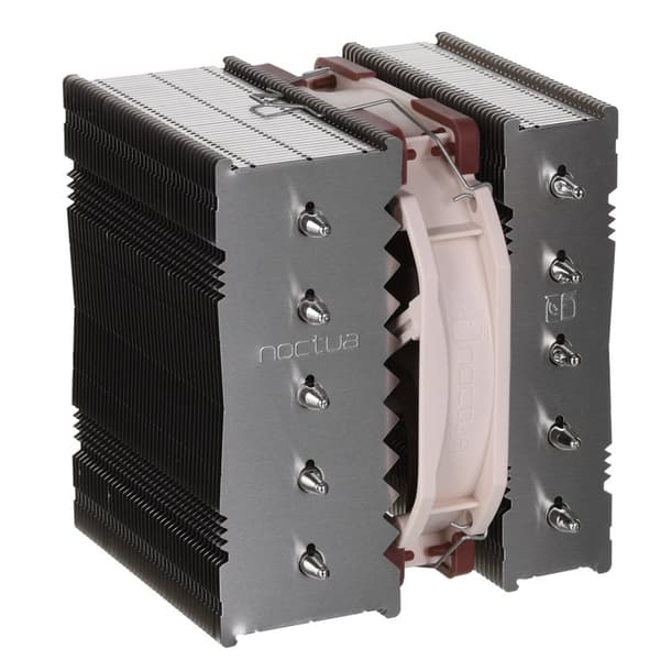 NOCTUA NH-D12L CPU KYLNING Gjuten aluminium, Beige, Brun