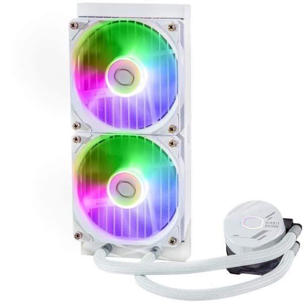 Vattenkylning - COOLER MASTER - MasterLiquid 240L Core White ARGB (MLW-D24M-A18PZ-RW)
