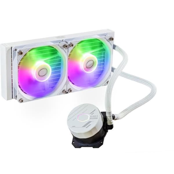 Vattenkylning - COOLER MASTER - MasterLiquid 240L Core White ARGB (MLW-D24M-A18PZ-RW)