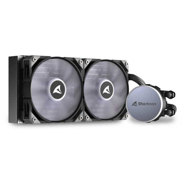 Sharkoon Flydende Køle Køleplade S70 Rgb 240 Mm Transparent