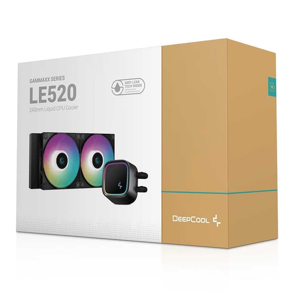 Deepcool Flydende Køle Køleplade Le520 Argb 120 Mm Gylden
