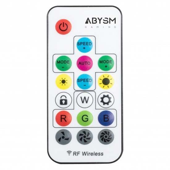 Abysm Gaming Ventilator 12 Mm Arclight Argb Control Ab831106 5 Enheder Transparent