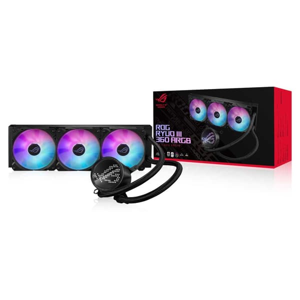 Asus Vätskekylning Med Lcd-skärm Rog Ryuo Iii 360 Argb 360 Mm Durchsichtig