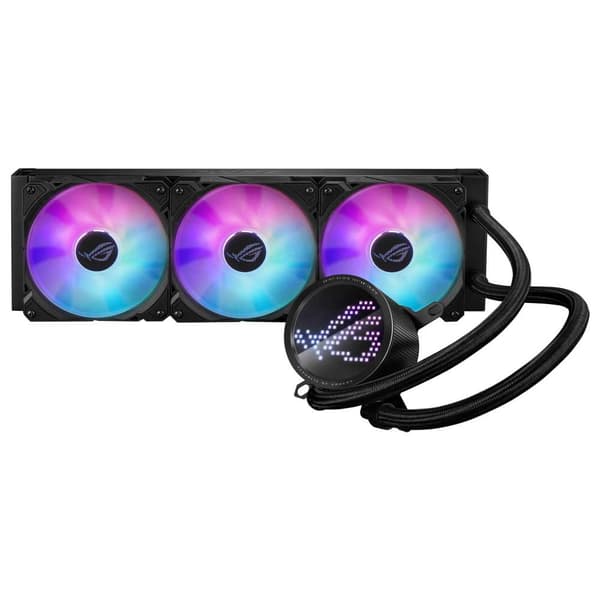 Asus Vätskekylning Med Lcd-skärm Rog Ryuo Iii 360 Argb 360 Mm Durchsichtig Vit