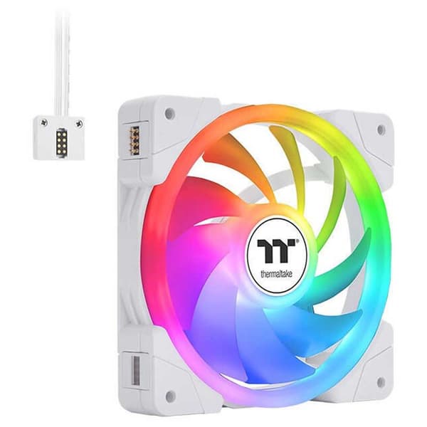 Thermaltake Premium Udgave Swafan Ex14 Argb Tt 140 Mm Ventilator 3 Enheder Transparent Hvid