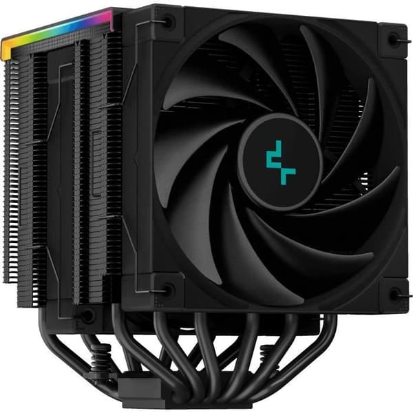 DeepCool AK620 DIGITAL Black - CPU-fläkt för Intel och AMD-sockel med digital display och ARGB LED-remsor