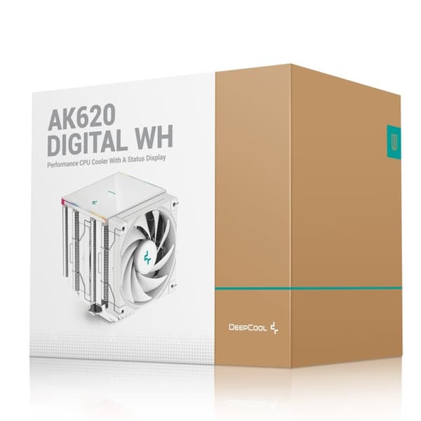 DeepCool AK620 Digital WH Prosessori Ilmanjäähdytin 12 cm Valkoinen 1 kpl