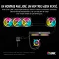 Miniatyrbild 3 av 6: Komplett vattenkylning - CORSAIR - iCUE LINK H100i RGB White AIO - CPU-kylning - 240 mm
