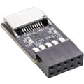Miniatyrbild 2 av 3: InLine® USB 2.0 till USB 3.2 Type-E Key-A-adapter intern (33446Q)