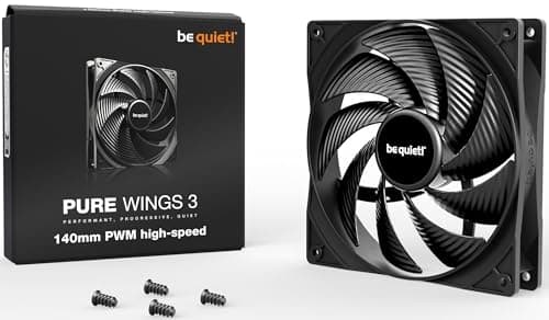 Vær stille! Pure Wings 3 140 mm PWM blæser, høj maksimal hastighed, lav minimum hastighed, optimeret blæserramme, exceptionelt højt lufttryk, meget st