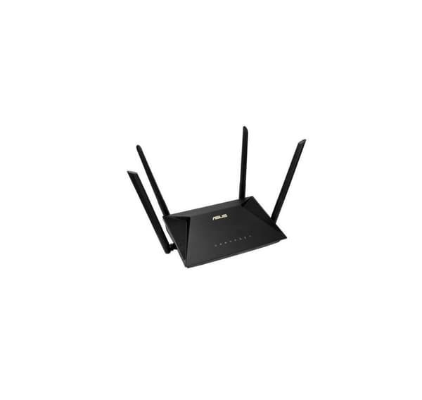 Trådlös router ASUS trådlös router (1800 Mbps, Mesh, Wi-Fi 5, Wi-Fi 6, IEEE 802.11n, USB, 1 WAN, 3x10/100/1000M) Svart
