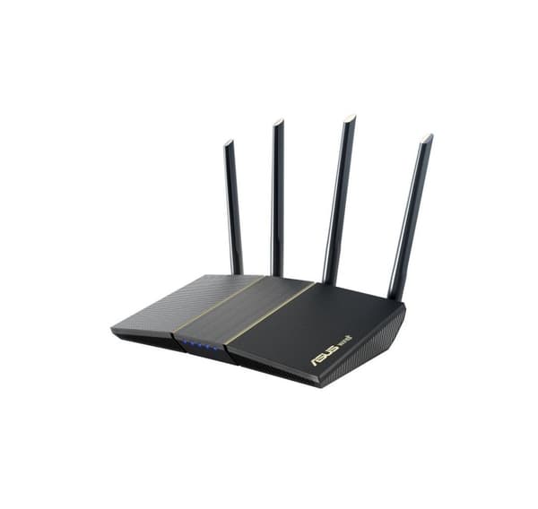 Trådløs ruter, Asus, Trådløs ruter (Mesh, Wi-Fi 5, Wi-Fi 6, IEEE 802.11a/b/g, IEEE 802.11n, 1 WAN, 4x10/100/1000M) Sort