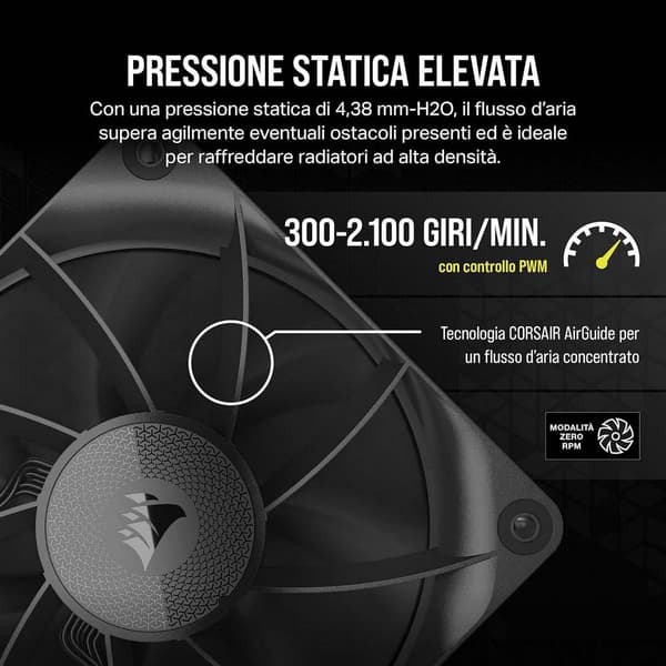 Corsair Fläkt Rx Series Icue Link Rx120 Co-9051010-ww 3 Enheter
