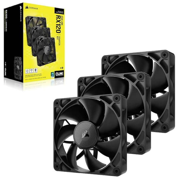 Corsair Fläkt Rx Series Icue Link Rx120 Co-9051010-ww 3 Enheter