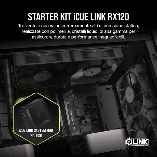 Corsair Fläkt Rx Series Icue Link Rx120 Co-9051010-ww 3 Enheter