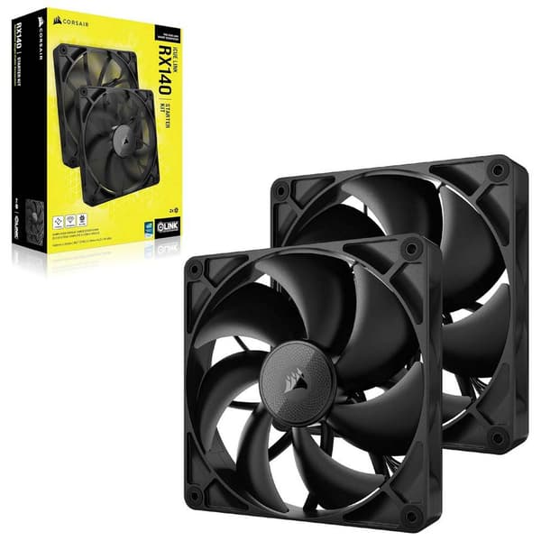 Corsair Fläkt Rx Series Icue Link Rx140 Co-9051012-ww 2 Enheter
