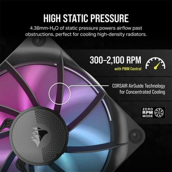 Corsair Fläkt Rx Rgb Series Icue Link Rx120 Co-9051017-ww