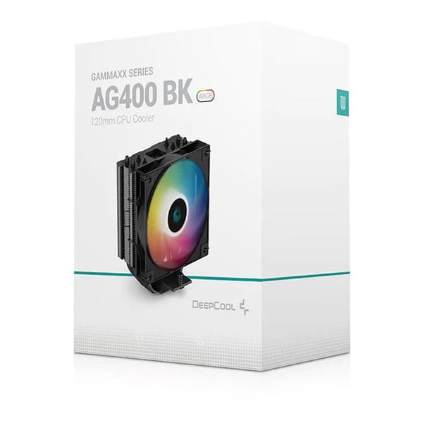 DEEPCOOL Gammaxx AG400 ARGB (svart) - A-RGB CPU-kylare - 1x120mm