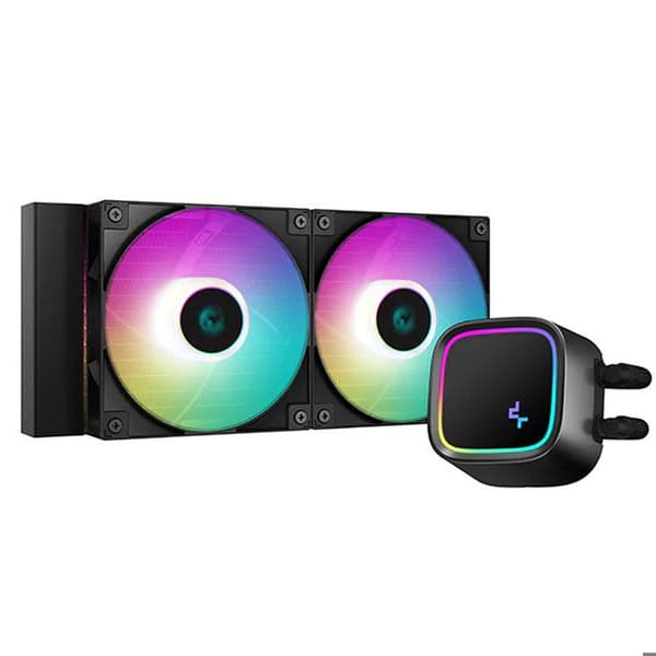DEEPCOOL LE520 (svart) - AIO vattenkylning - 2x120mm musta