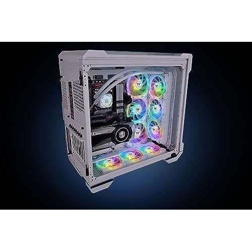 Fläkt för PC-fodral - THERMALTAKE - SWAFAN EX12 ARGB Sync - Vit - 3x120mm A-RGB - 56.26-57.11CFM