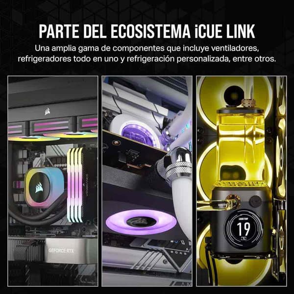 Corsair Ventilator Rx Rgb Series Icue Link Rx120 Co-9051022-ww 3 Enheder