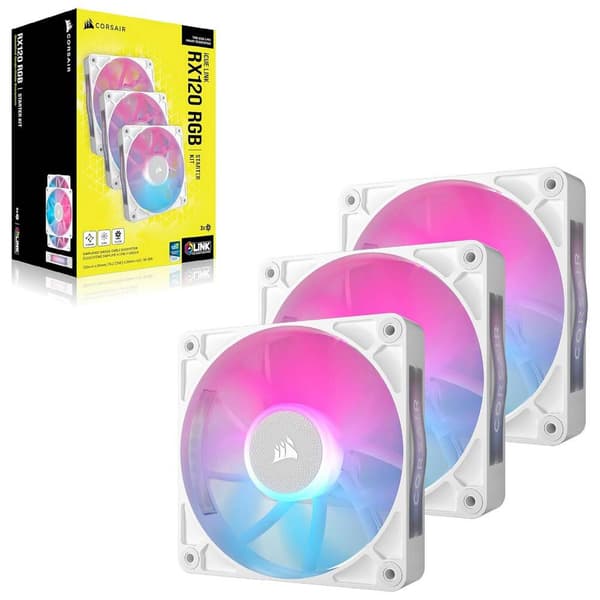 Corsair Ventilator Rx Rgb Series Icue Link Rx120 Co-9051022-ww 3 Enheder