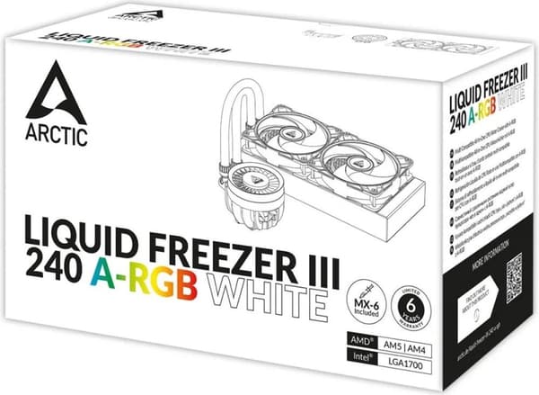 ARCTIC Liquid Freezer III 240 A-RGB - Multikompatibel Allt-i-ett CPU vattenkylare med A-RGB (ACFRE