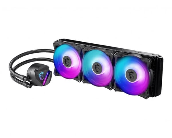 MSI MAG CORELIQUID 360R V2 flytande CPU-kylare '360 mm kylare, 3x 120 mm ARGB PWM-fläkt, ARGB-belysning,