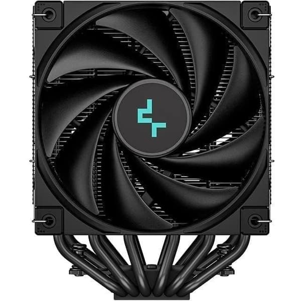 DEEPCOOL AK620 Zero Dark CPU-kylare (svart) - 2x120 mm - Intel LGA 1700/1200/115x/20xx kompatibel - AMD AM5/AM4