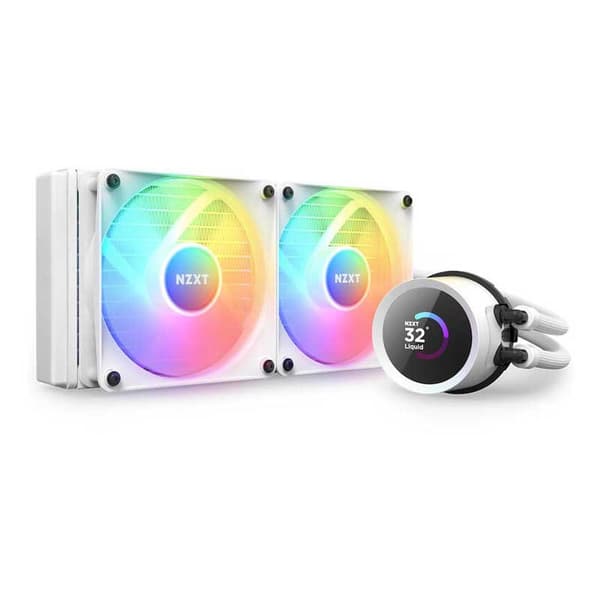 Nzxt Kraken 240 Rgb Væskekøling Hvid