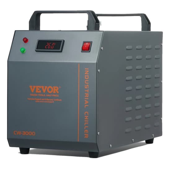 Industriel vandkøler, 80W køleeffekt, 12L vandtank kapacitet