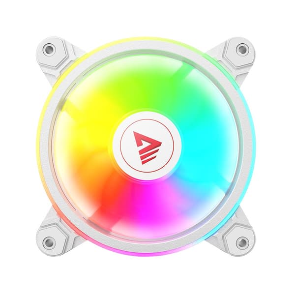 SAVIO FAN-01 WHITE 4 kpl 120 mm ARGB-tuuletin sisältää ohjaimen ja kaukosäätimen