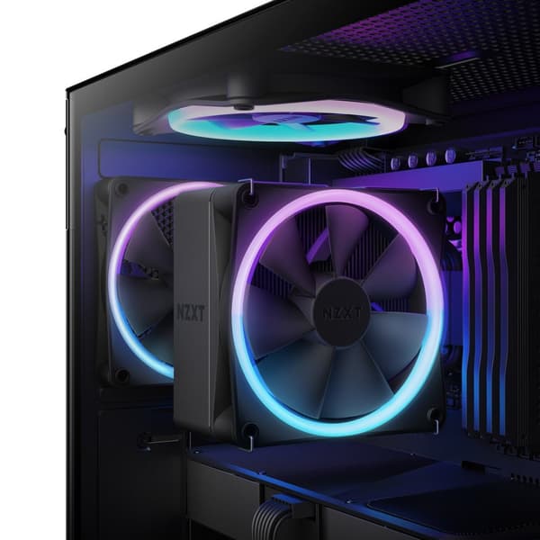NZXT T120 RGB Processor Luftkøler 12 cm Sort 1 stk.