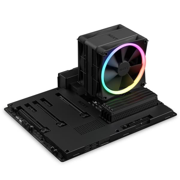 NZXT T120 RGB Processor Luftkøler 12 cm Sort 1 stk.