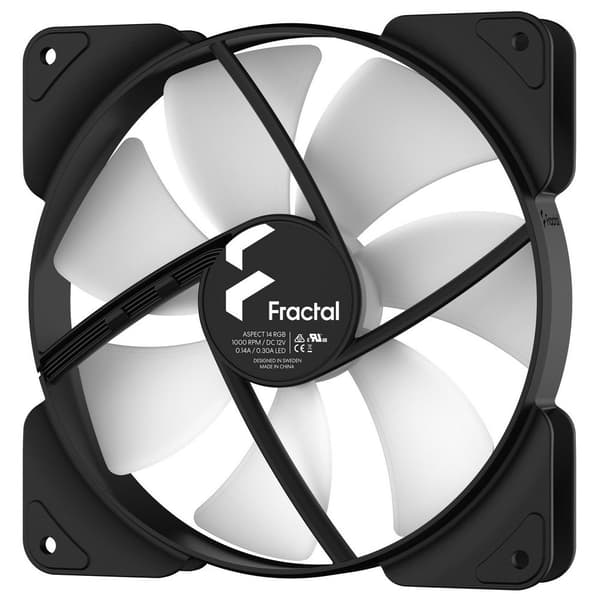 Fractal Aspect 14 Rgb Pwm 14 Cm Blæser Sort