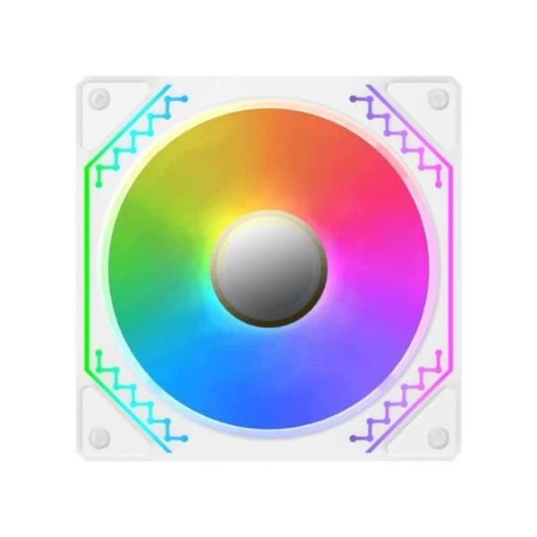 XIGMATEK - Starz Pro Arctic (Vit) (paket med 3) - 3x120 mm A-RGB fläktar för PC-fodral
